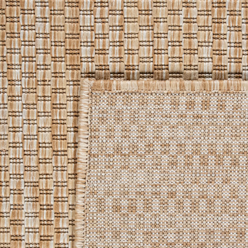 Three Posts Freeburg Balcony Terrace Kitchen Mottled Flatweave Brown Rug & Reviews Wayfair.co.uk